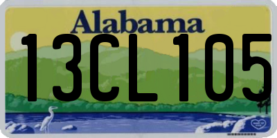 AL license plate 13CL105