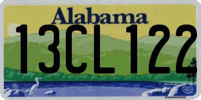 AL license plate 13CL122