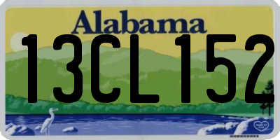 AL license plate 13CL152