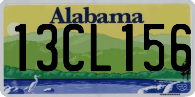AL license plate 13CL156