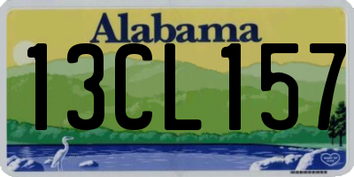 AL license plate 13CL157