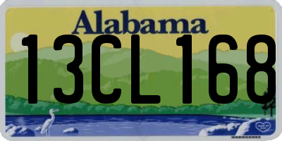 AL license plate 13CL168
