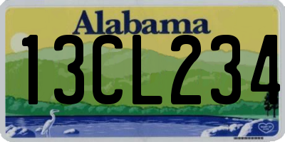 AL license plate 13CL234