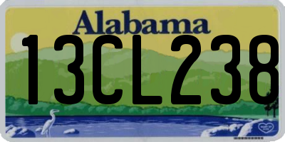 AL license plate 13CL238