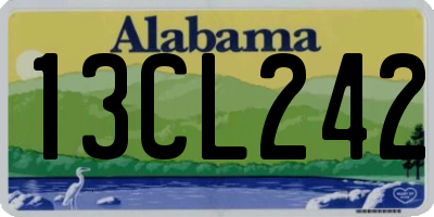 AL license plate 13CL242