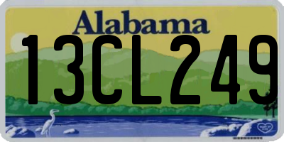 AL license plate 13CL249