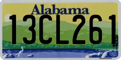AL license plate 13CL261