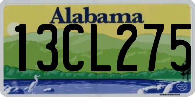 AL license plate 13CL275