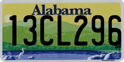 AL license plate 13CL296