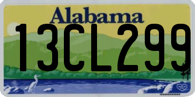 AL license plate 13CL299