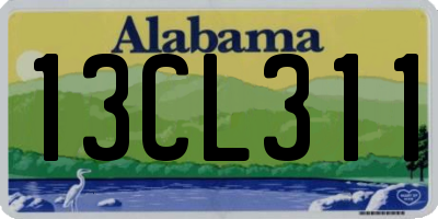 AL license plate 13CL311