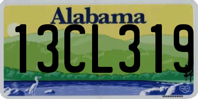 AL license plate 13CL319