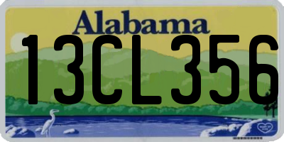 AL license plate 13CL356