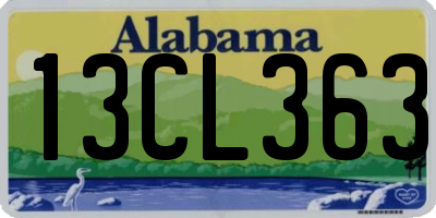 AL license plate 13CL363