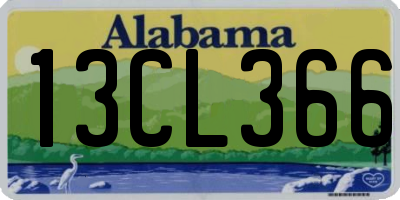 AL license plate 13CL366