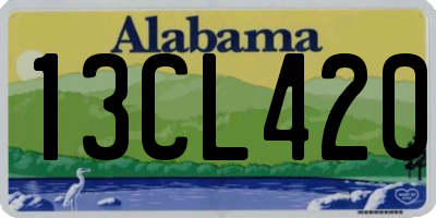 AL license plate 13CL420