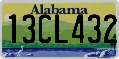 AL license plate 13CL432