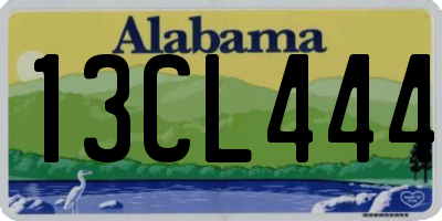 AL license plate 13CL444