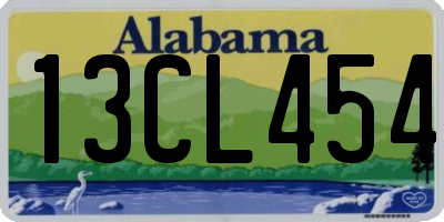 AL license plate 13CL454