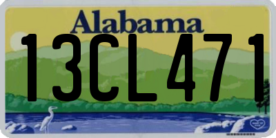 AL license plate 13CL471