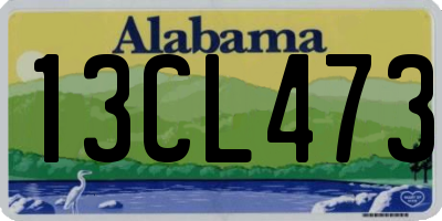 AL license plate 13CL473