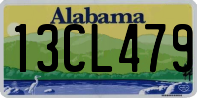 AL license plate 13CL479