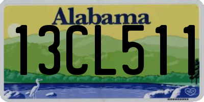AL license plate 13CL511