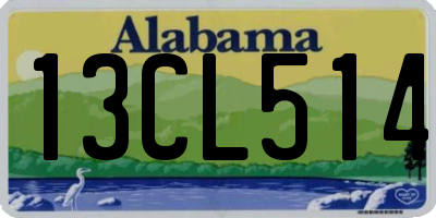 AL license plate 13CL514