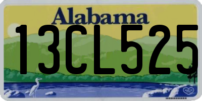 AL license plate 13CL525