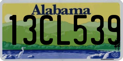 AL license plate 13CL539