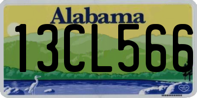 AL license plate 13CL566