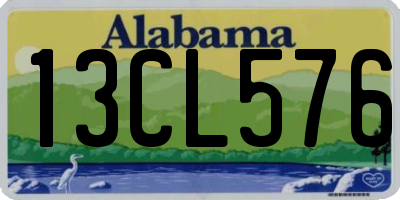 AL license plate 13CL576