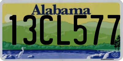 AL license plate 13CL577