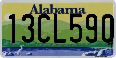 AL license plate 13CL590