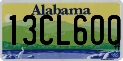 AL license plate 13CL600