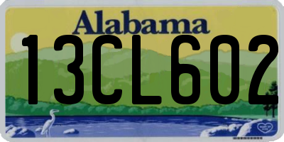 AL license plate 13CL602