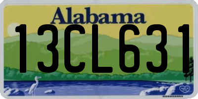 AL license plate 13CL631