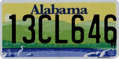 AL license plate 13CL646