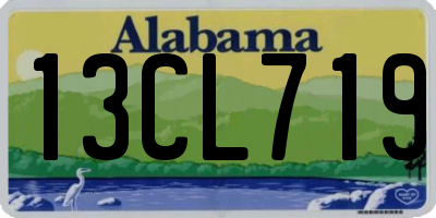 AL license plate 13CL719