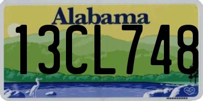 AL license plate 13CL748