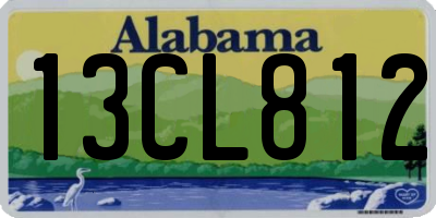 AL license plate 13CL812