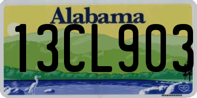 AL license plate 13CL903