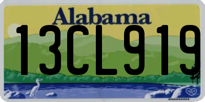 AL license plate 13CL919