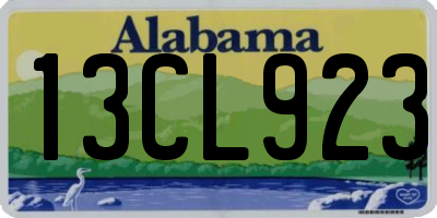 AL license plate 13CL923