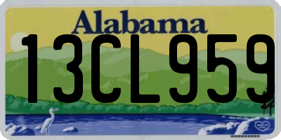 AL license plate 13CL959