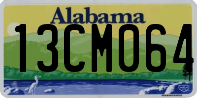 AL license plate 13CM064