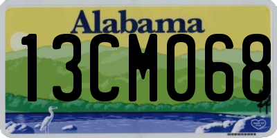 AL license plate 13CM068