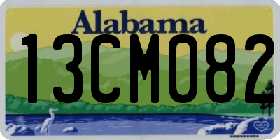 AL license plate 13CM082