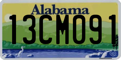AL license plate 13CM091