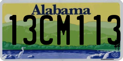 AL license plate 13CM113